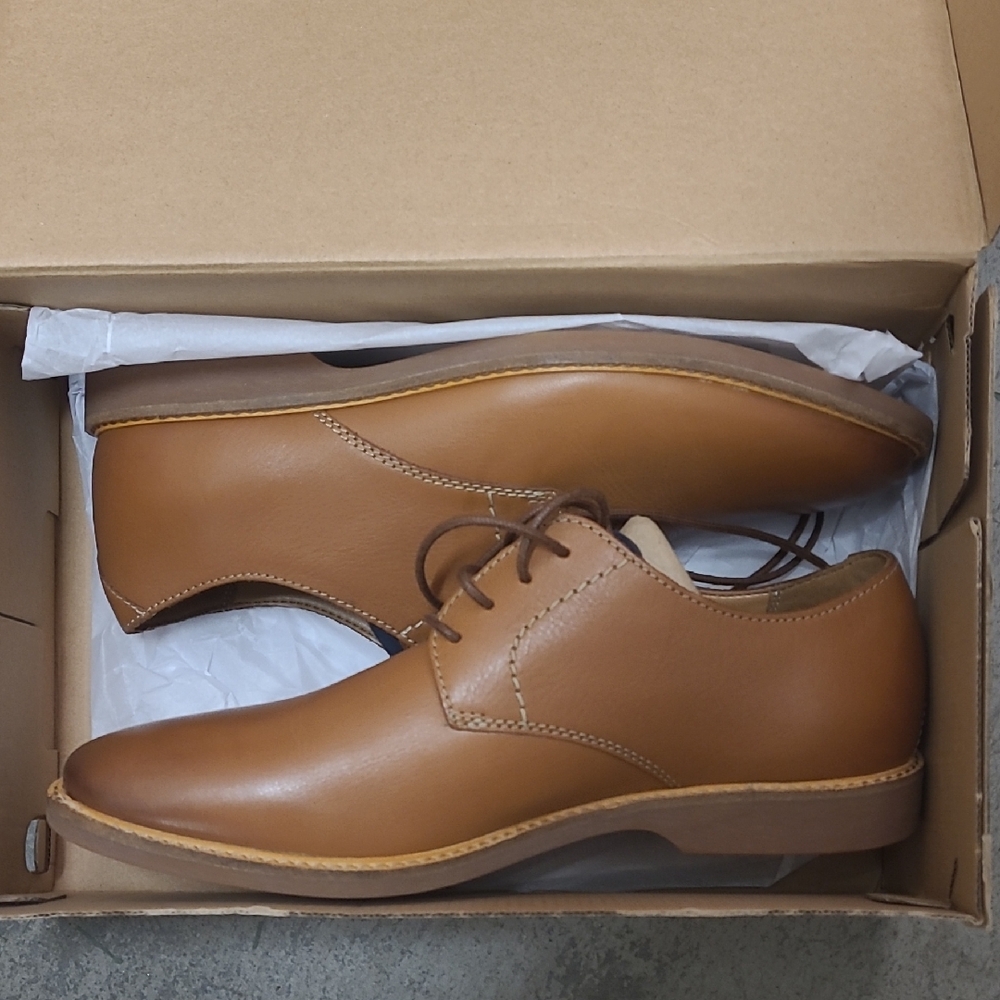 Clark Articus Lace Men's Tan/brown Leather Dress Shoes